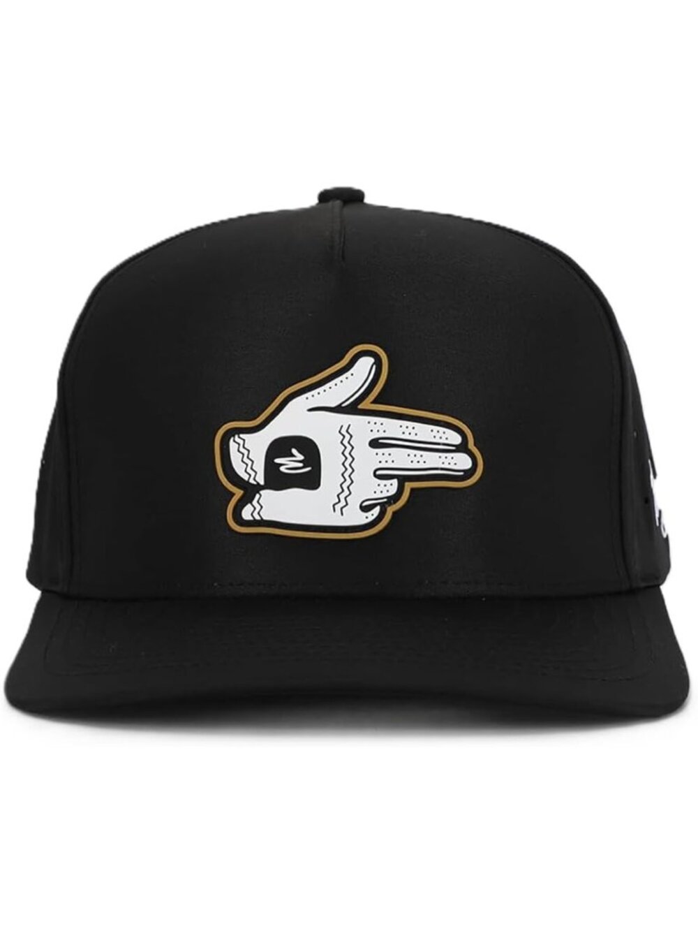 Waggle Shooter Hat - 5-Panel Snapback Golf Cap For Men Women Unisex Adult Black